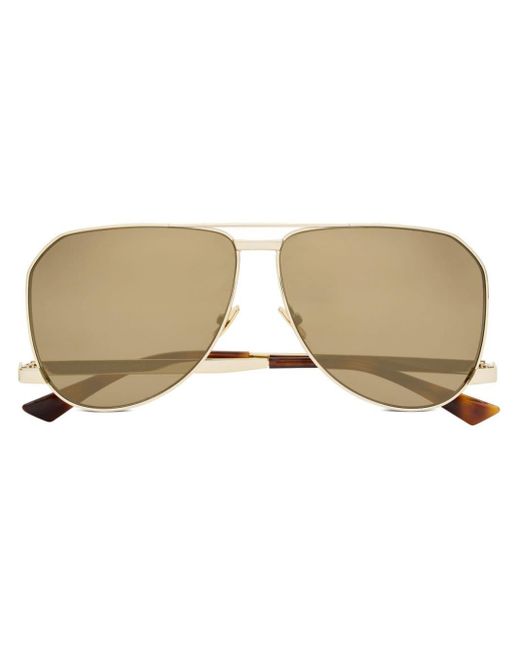 Saint Laurent Natural Pilot-frame Sunglasses for men