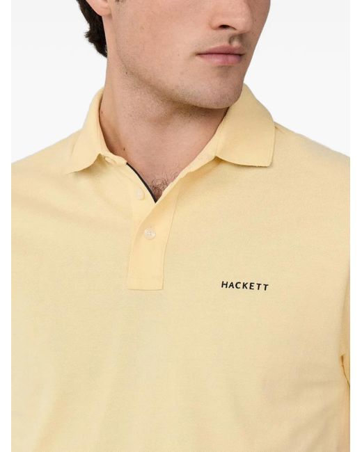 Hackett Blue Polo À Bords Contrastants for men