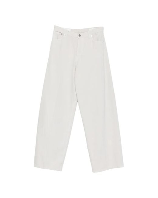 Dondup White Dakota Cotton Jeans