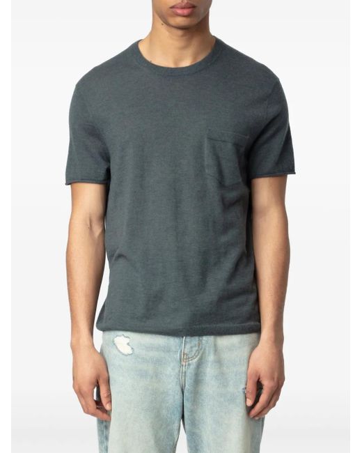 メンズ Zadig & Voltaire Jimmy Tシャツ Blue