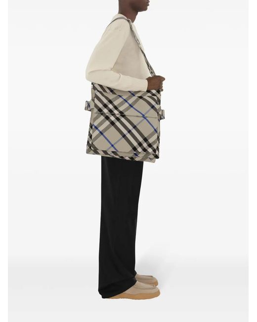 Burberry Gray Medium Trench Tote for men