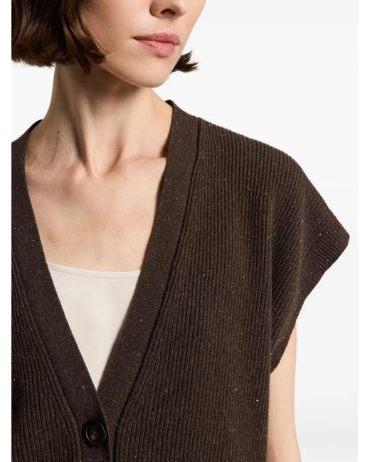 Cardigan À Effet Moucheté Peserico en coloris Black