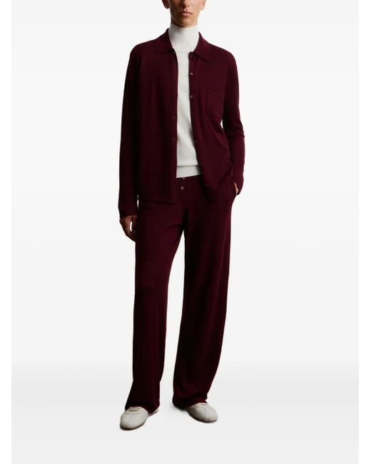 12 STOREEZ Red Drawstring Knitted Trousers