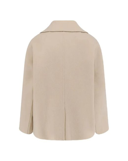 Max Mara Natural Veste Rayée À Boutonnière Croisée