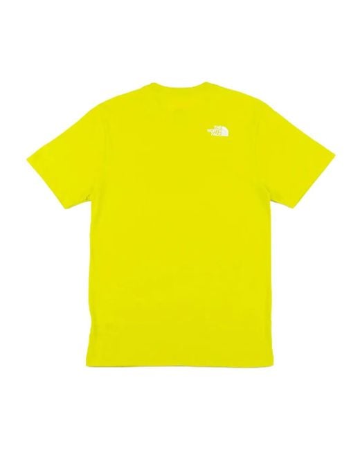 The North Face Yellow Evolution Half Dome T-Shirt for men