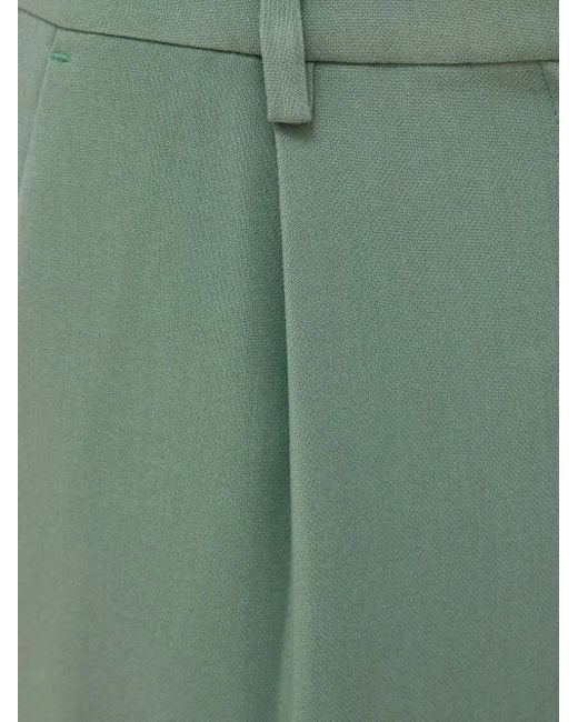 Bruuns Bazaar Green Pleated-Front Trousers