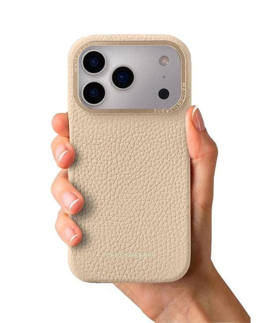 Maison De Sabre Natural Leather Iphone 17 Pro Max Case