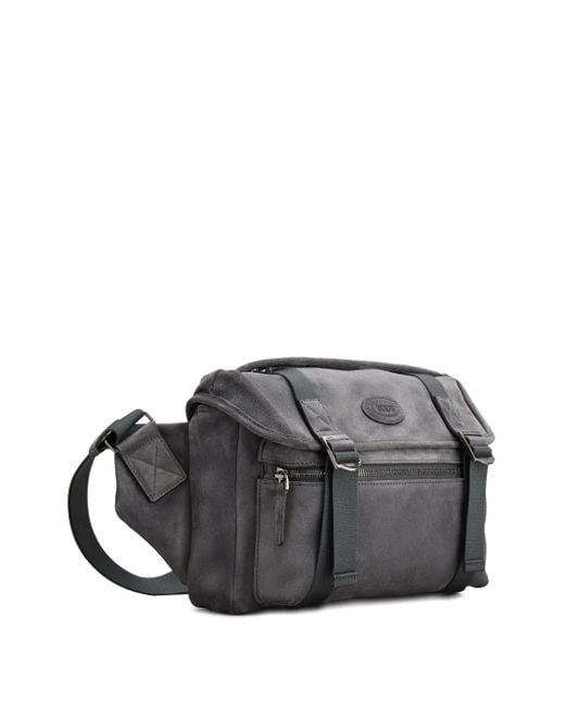 Tod's Wildledertasche Mit Schnallenriemen in Gray für Herren