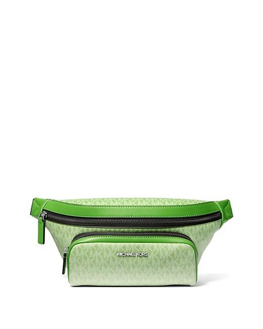 Michael Kors Green Cooper Monogram Belt Bag