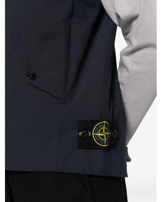 Stone Island Blue Shell-r Insulated Gilet for men