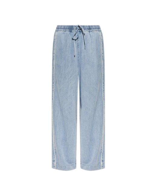 Gestuz Blue Sea Drawstring Trousers