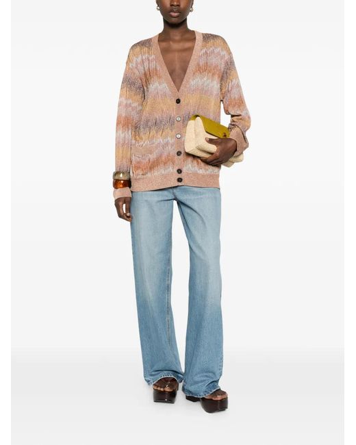 Missoni Natural Zigzag Button Cardigan