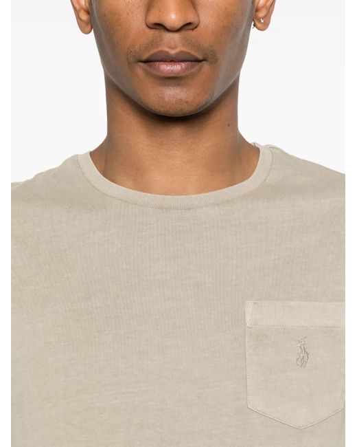 メンズ Polo Ralph Lauren ポロポニー Tシャツ Natural