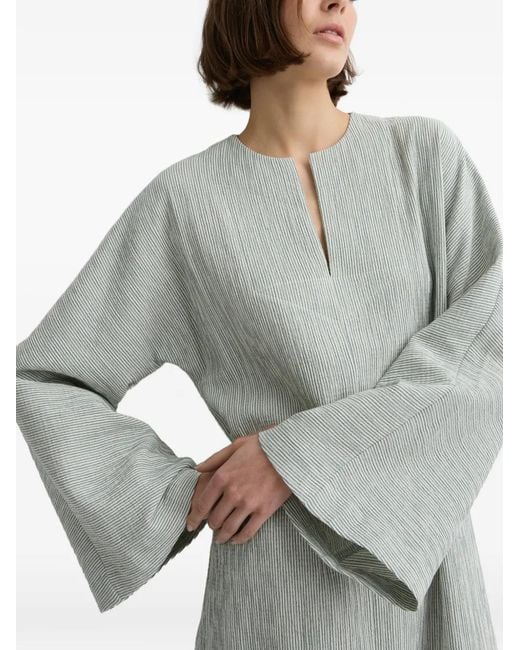 Bondi Born Gray Finn Kimono-Sleeve Maxi Dress