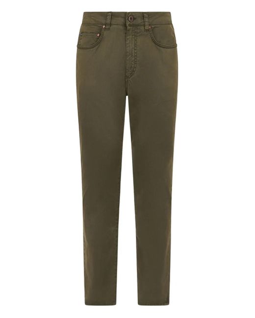Boglioli Green Garment-dyed Trousers for men