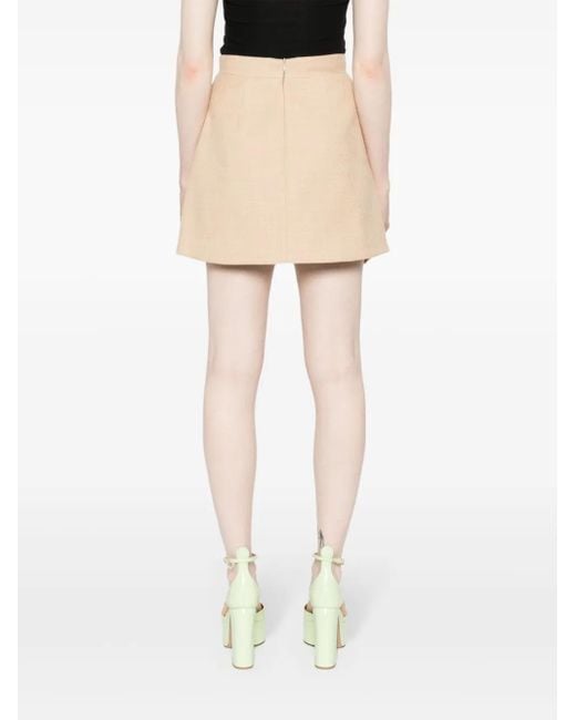 Patou Natural Bouclé Mini Skirt