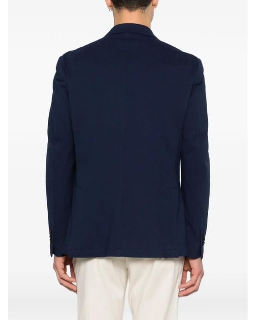 Manuel Ritz Blue Pique Jersey Jacket for men