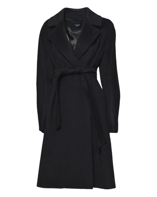Weekend by Maxmara Black Belted Wrap Coat