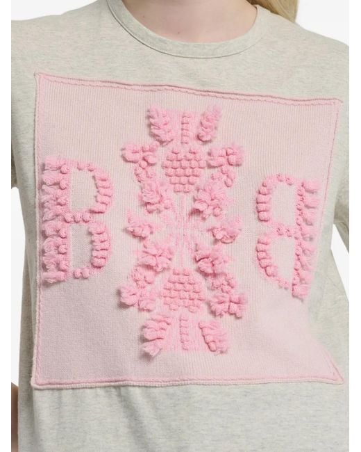 Barrie Pink Logo-Patch T-Shirt
