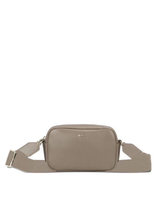 Boss ロゴプレート ショルダーバッグ Gray