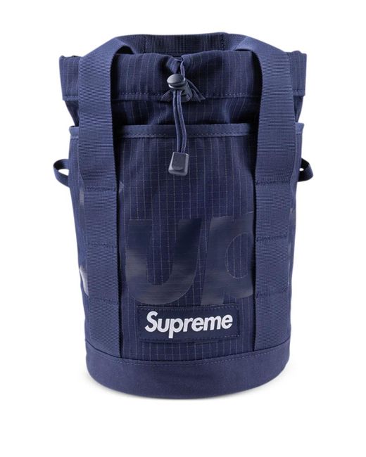 Supreme Blue Box-Logo Ripstop Cinch Bag for men
