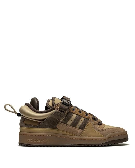 Adidas Brown X Bad Bunny Forum Buckle Low "The First Cafe" Sneakers