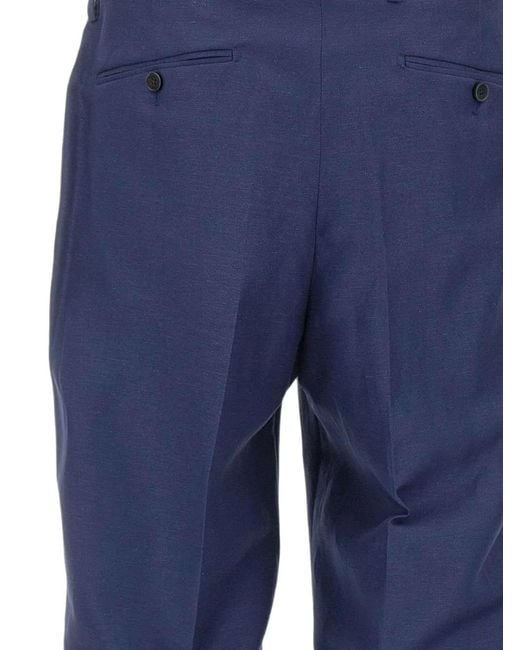 Briglia 1949 Blue Portobellos Tailored Trousers for men
