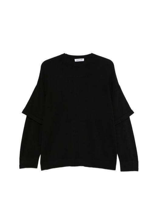DARKPARK Black Troy Long-Sleeve Sweater