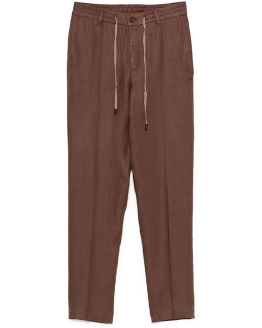 Peserico Klassische Twill-Hose in Brown für Herren