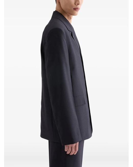 Jil Sander Blue Button-Fastening Blazer for men