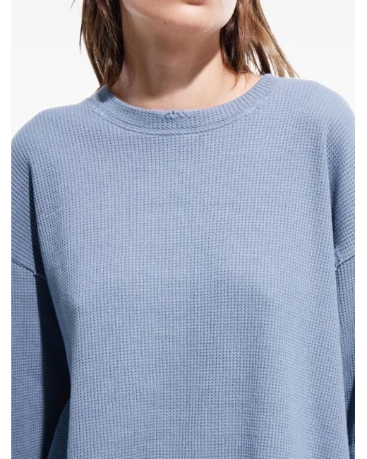 Pull En Maille Gaufrée Mainless en coloris Blue