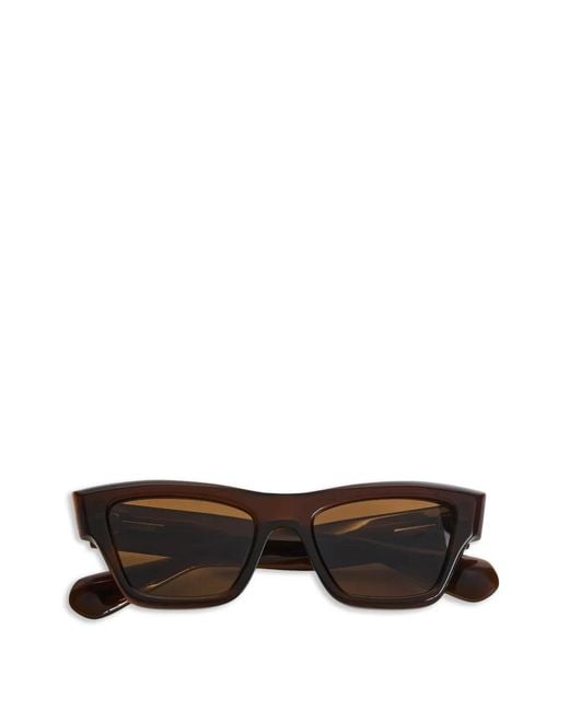 Jil Sander Brown Cat-Eye Frame Sunglasses