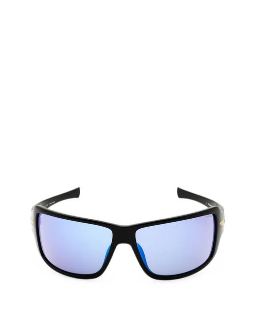 Police Black Rectangle-Frame Sunglasses for men