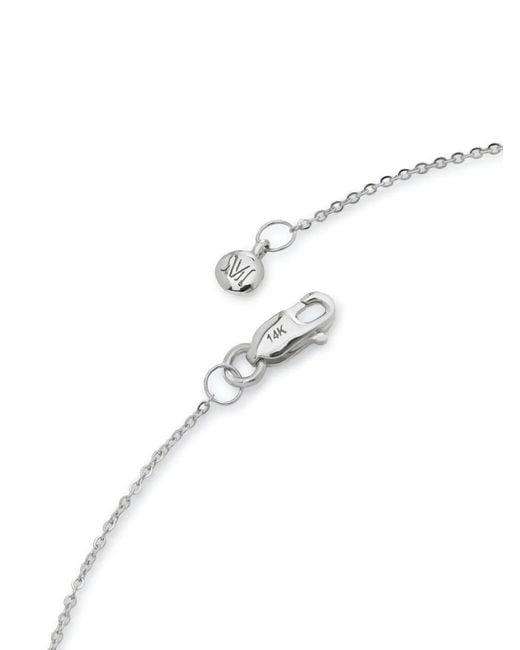 Monica Vinader White Bracelet Super Fine En Or Blanc 14Ct