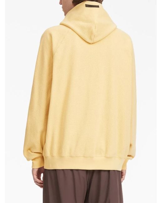 Fear Of God Yellow Logo-Print Hoodie for men