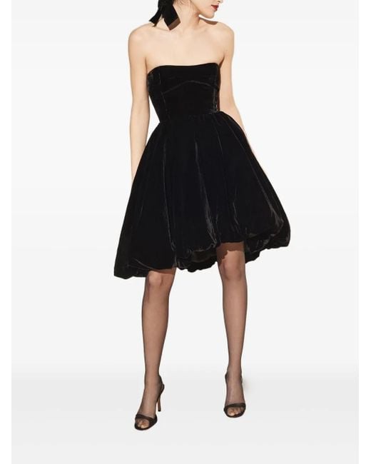 Cara Cara Blue Veronica Strapless Bubble Mini Dress