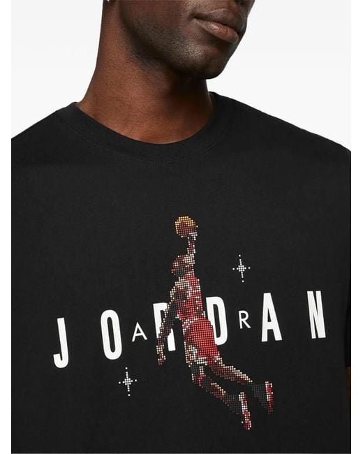 Nike Black Jumpman Holiday Graphic T-Shirt for men