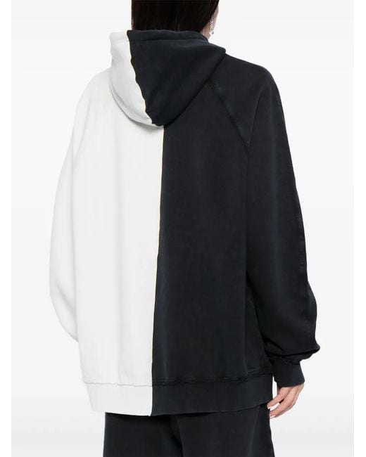AVAVAV Black Colour-Block Cotton Hoodie