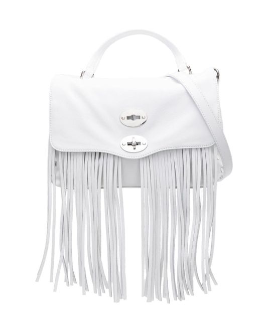 Zanellato White Postina® Leather Tote Bag