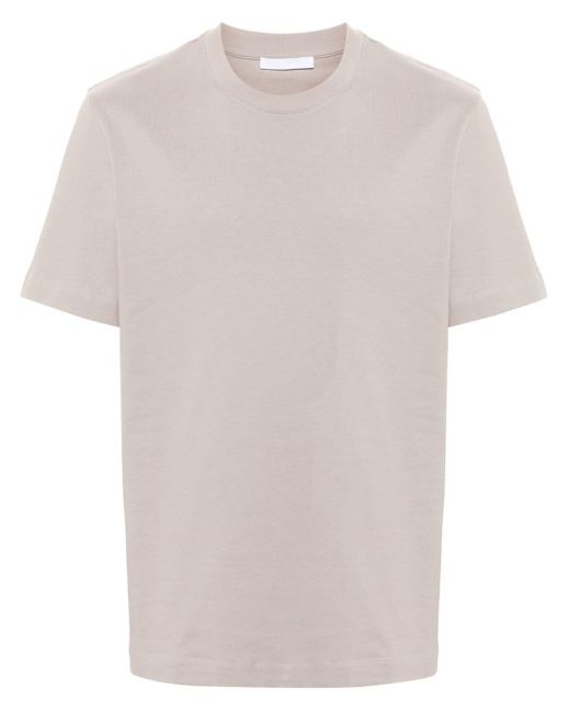 Helmut Lang White T-Shirt mit Logo-Print