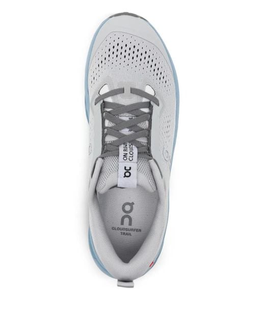On Shoes White Cloudsurfer Trail 2 Sneakers
