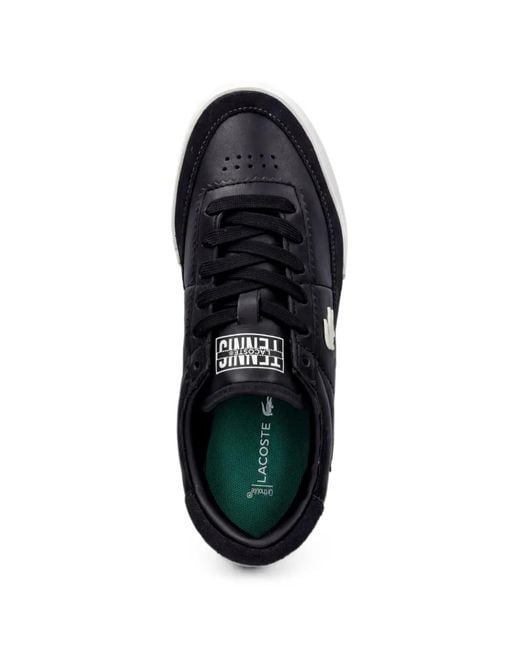 Lacoste Black Aura Leather Sneakers