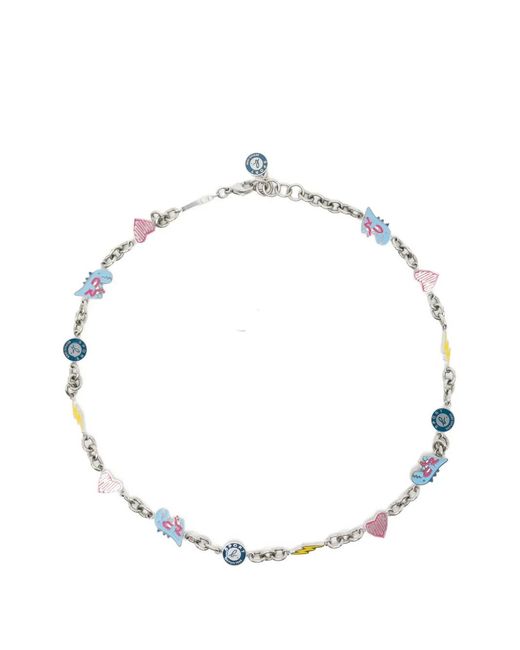 SPORT b. by agnès b. Metallic Logo Chain Necklace