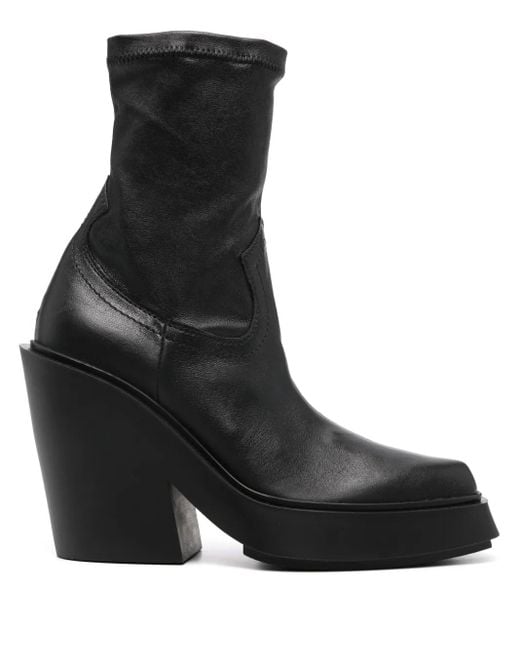 Vic Matié Black Knöchelhohe Stiefel 100Mm