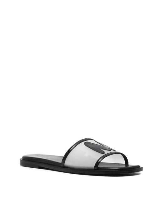 MSGM White Logo Mules