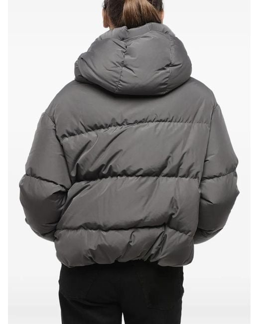 Bacon Gray Cloud Zip-Up Puffer Jacket