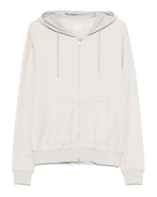 Eleventy Kapuzenjacke Mit Reißverschluss in White für Herren