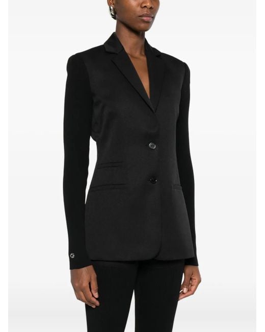 Coperni Black Hybrid Rib Jacket