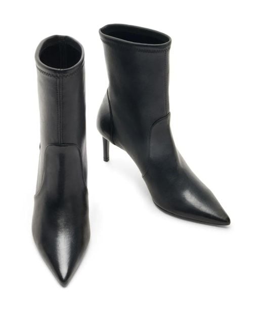Stuart Weitzman Black 75Mm Stuart Power Boots