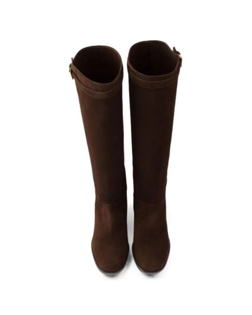 Prada Brown Suede Boots